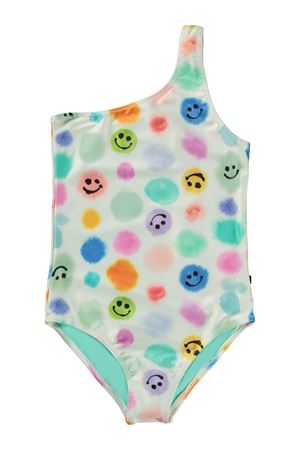 Light coloured one shoulder swimsuit MOLO KIDS | 8S24P5086990